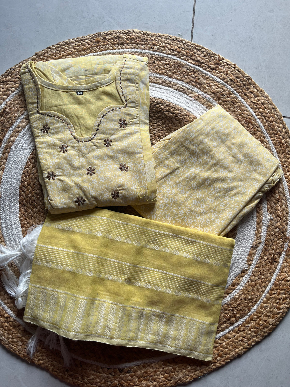 Handloom cotton 3-piece set