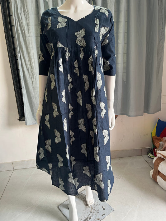 Cotton navy butterfly