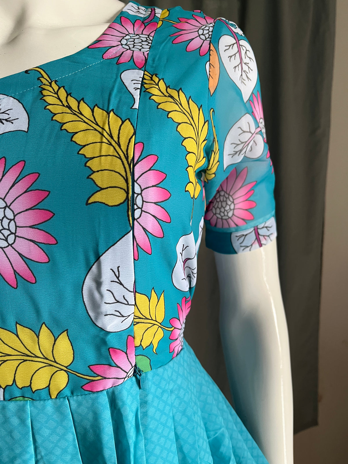 Georgette maxi blue