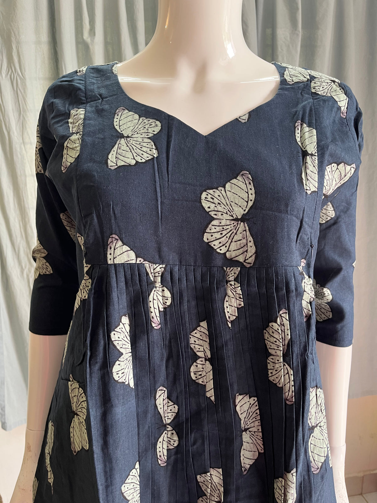 Cotton navy butterfly