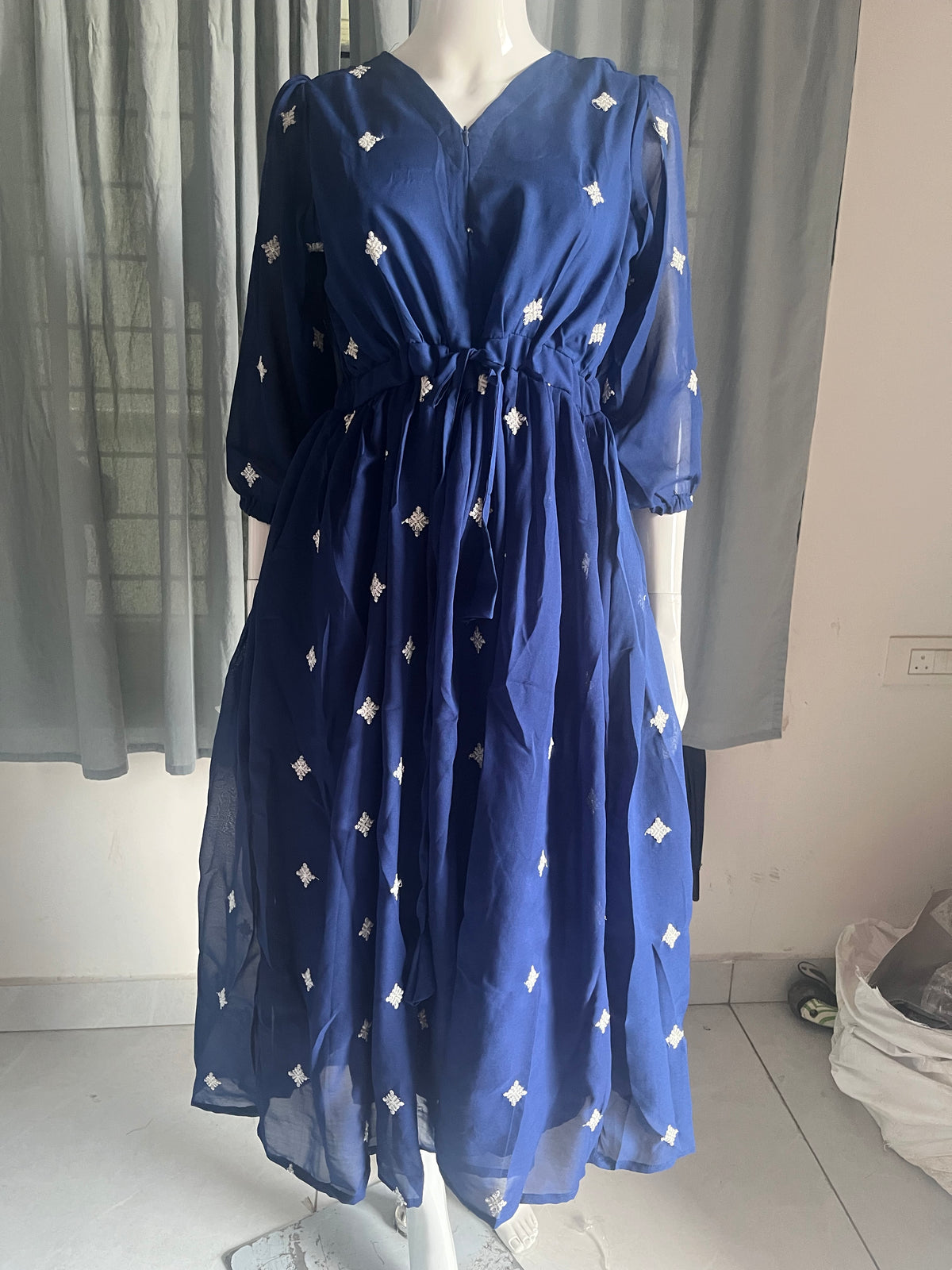 Georgette embroidery