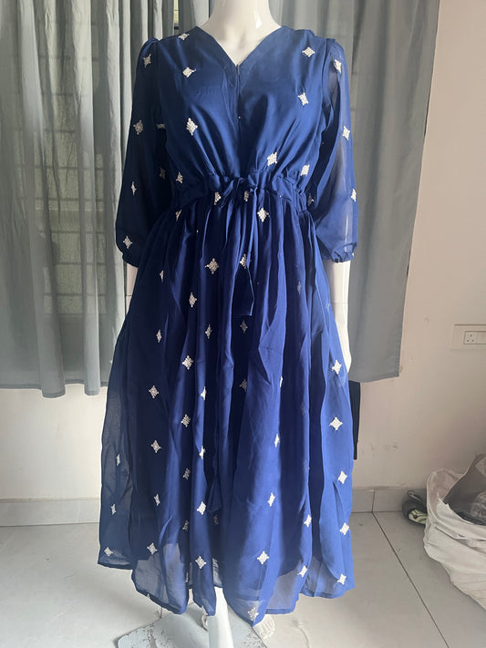 Georgette embroidery