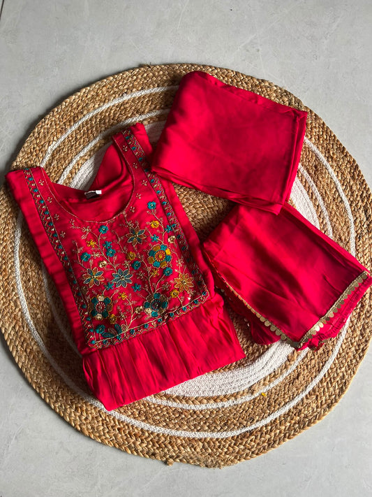 Mul Chanderi 3-Piece set